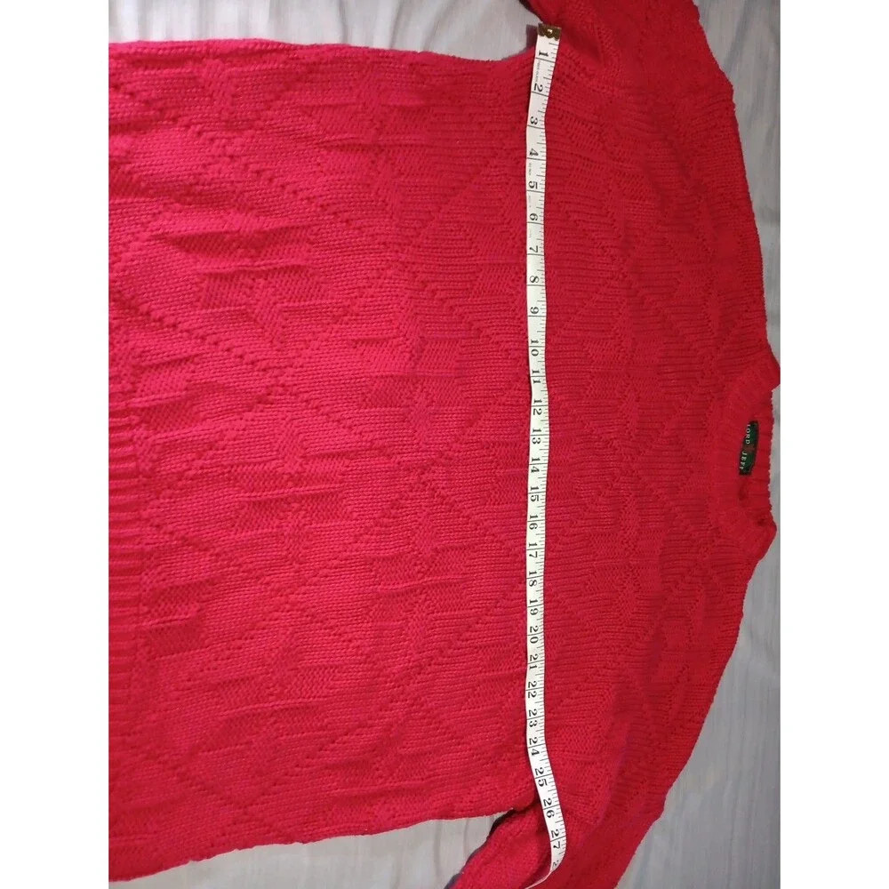 Lord Jeff Sweater 100% Fine Cotton Pullover Made In USA Red Men’s XL Vintage